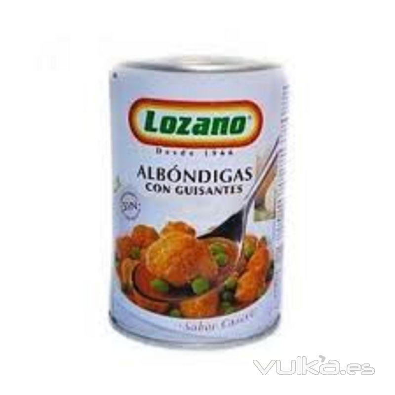 Albndigas con guisantes Lozano