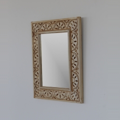 Espejo decorativo estilo rstico. madera tallada a mano, su precio 50 eur