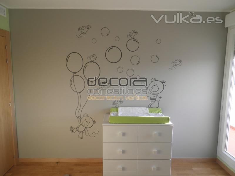 pared despues de vinilo decorativo infantil decoraconestilo.es ZARAGOZA