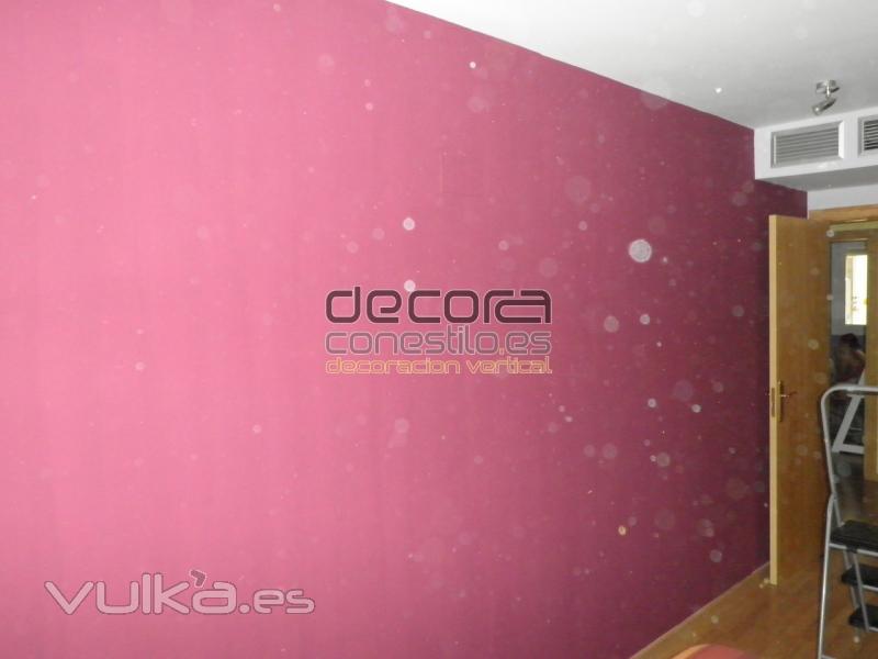 pared antes de vinilo decorativo decoraconestilo.es ZARAGOZA