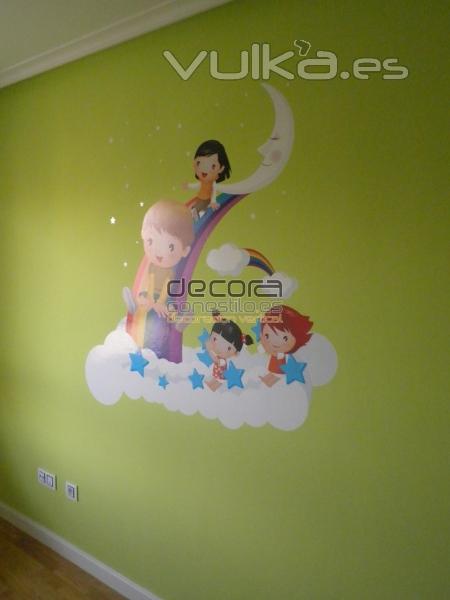 pared despues de vinilo decorativo decoraconestilo.es ZARAGOZA