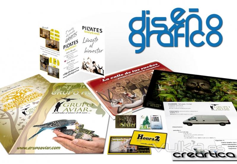 Diseo Grfico, Flyers, Catlogos, tarjetas de visita, Folletos, Cartelera, Trpticos