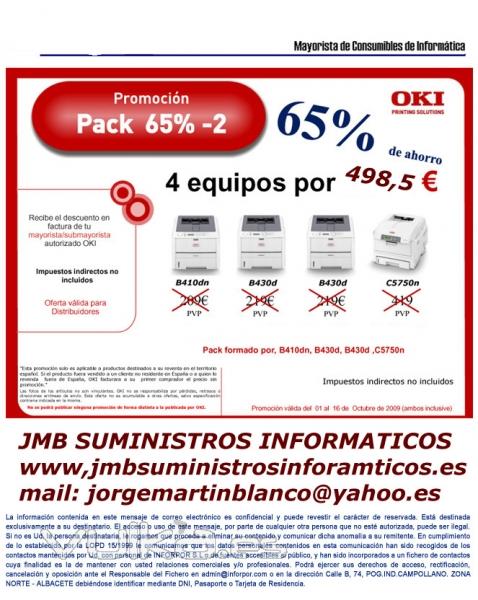 Super ofertas en Maquinas Oki pack de 5 maquinas 498,5 euros