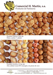 Panellets de pinon y surtidos - comercial h martin