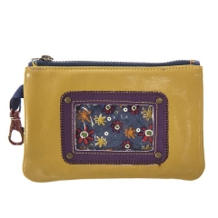 Natural life monedero buho flores en rama en la llimona (2)