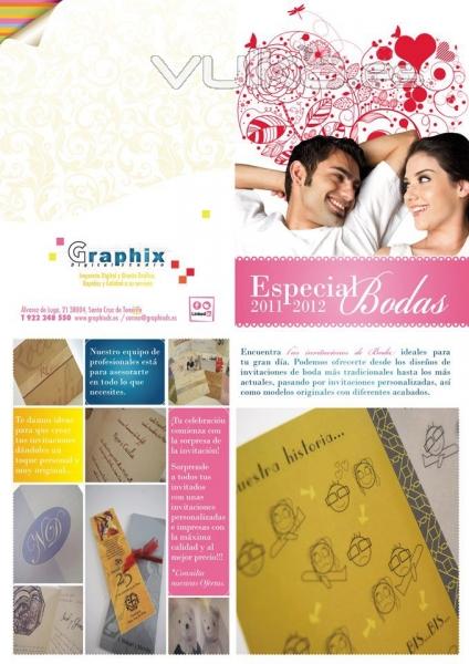 Imprenta y diseño digital Tenerife. Graphix digital Studio. Invitaciones de boda tenerife