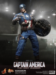 Figura del capitan america en comics y figuras