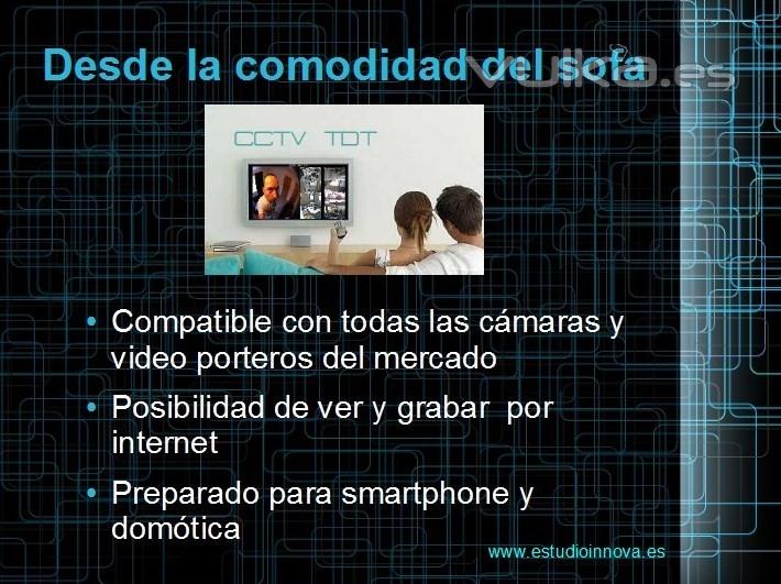 Novedad para comunidades incorporamos a la cabecera de la antena TDT los video porteros o el cctv 