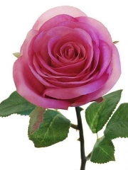 Flores artificiales de calidad flor rosa artificial malva tallo corto oasis deccor