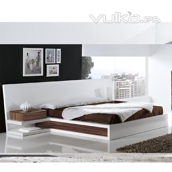 Dormitorio moderno lacado.
