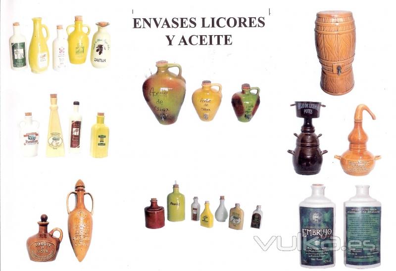 Envases para aceites y licores