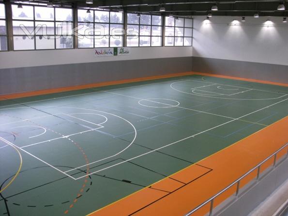 pavimentos deportivos para gimnasios, polideportivos, colegios Sportex