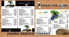 Diseño cartas para restaurantes en Tenerife