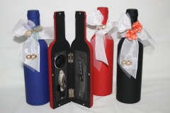 Botella  con accesorios vino