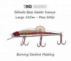 Www.ceboseltimon.es - seuelo hiro 12cm bass gangster kazuko 20gr burning laser shiner floatin