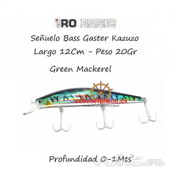 www.ceboseltimon.es - Seuelo Hiro 12cm Bass Gangster Kazuko 20gr Burning Laser Shiner Floatin