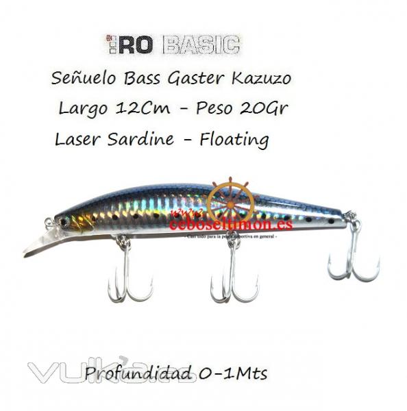 www.ceboseltimon.es - Seuelo Hiro 12cm Bass Gangster Kazuko 20gr Burning Laser Sardine Floatin