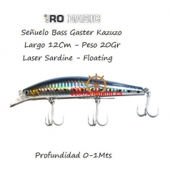 Wwwceboseltimones - senuelo hiro 12cm bass gangster kazuko 20gr burning laser sardine floatin