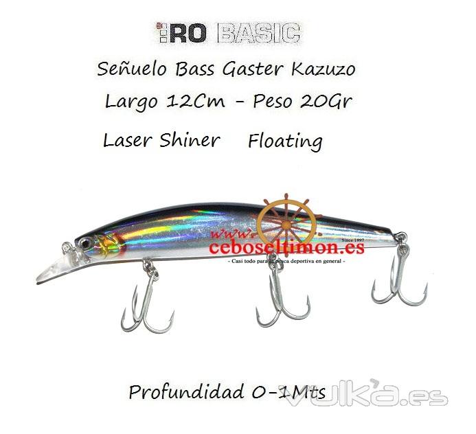 www.ceboseltimon.es - Seuelo Hiro 12cm Bass Gangster Kazuko 20gr Burning Laser Shiner Floatin