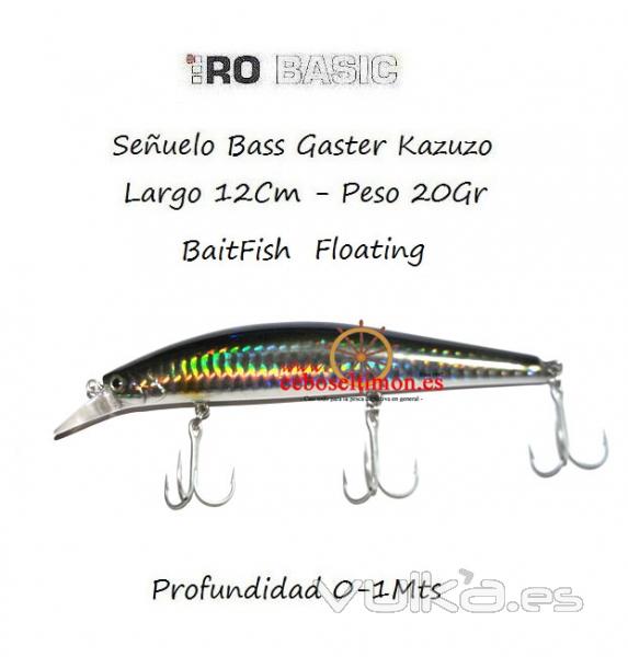 www.ceboseltimon.es - Seuelo Hiro 12cm Bass Gangster Kazuko 20gr Burning Floatin