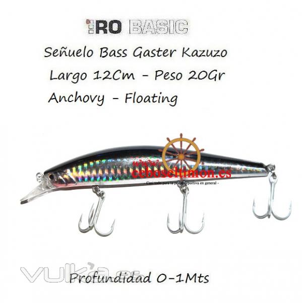 www.ceboseltimon.es - Seuelo Hiro 12cm Bass Gangster Kazuko 20gr Burning  Floatin