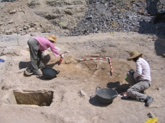 Excavacion yacimiento argarico, s cayetano, monteagudo (murcia)