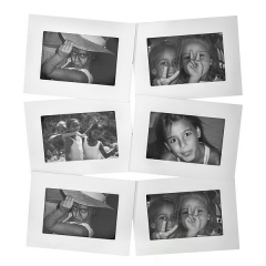 Portafotos multi ventanas. portafotos multiple bosco blanco 10x15 6 fotos en la llimona home