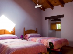 Habitacion dos camas casa rural martintxorena valle de goni