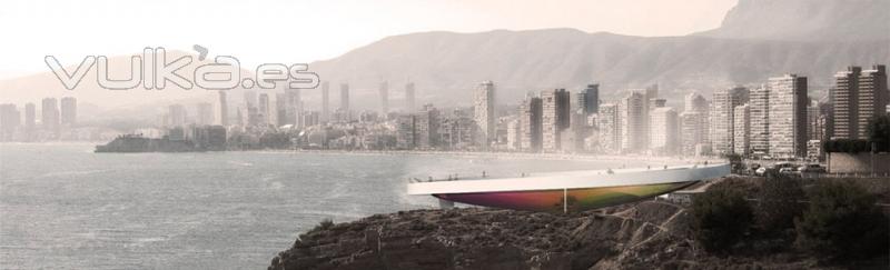 Proyecto pirador para la punta Llisera en Benidorm.