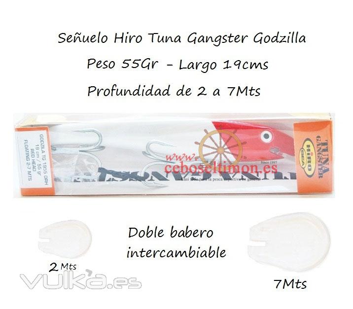 www.ceboseltimon.es - Seuelos 19cms Hiro Tuna Gangster Godzila 55Gr