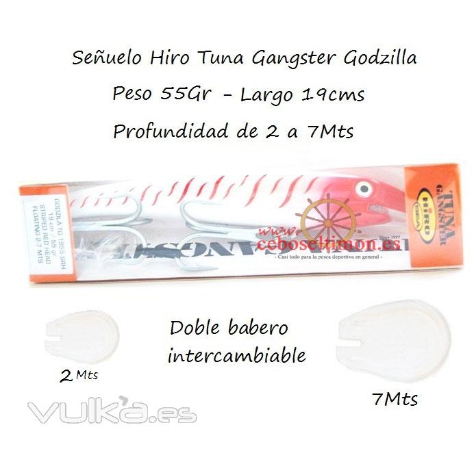 www.ceboseltimon.es - Seuelos 19cms Hiro Tuna Gangster Godzila 55Gr