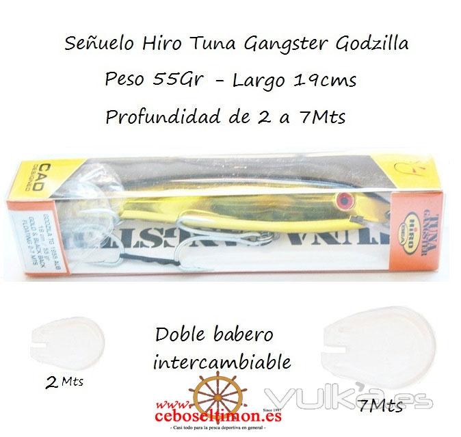 www.ceboseltimon.es - Seuelos 19cms Hiro Tuna Gangster Godzila 55Gr