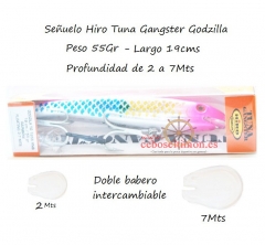 Wwwceboseltimones - senuelos 19cms hiro tuna gangster godzila 55gr