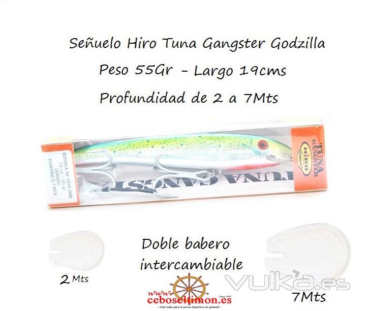 www.ceboseltimon.es - Señuelos 19cms Hiro Tuna Gangster Godzila 55Gr