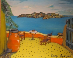 Mediodia mediterraneo pintura al oleo autor: olivier rodriguez