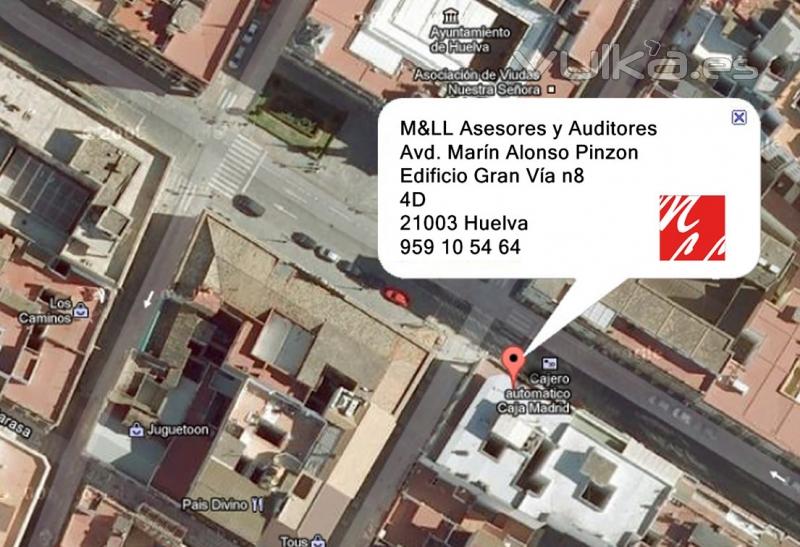 Localizacion de Maestre & Llorden Asesoria y Auditoria en Huelva
