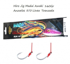 Wwwceboseltimones - senuelos hiro jig madai awaki - montado con 2 anzuelos 7/0 de carbono