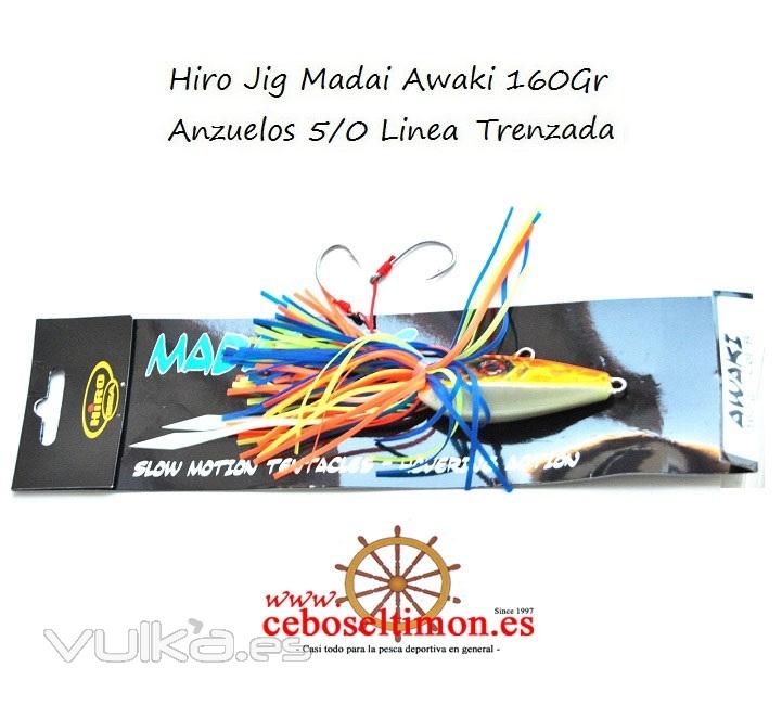 www.ceboseltimon.es - Señuelos Hiro Jig Madai Awaki - Montado con 2 anzuelos 7/0 de Carbono