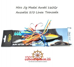 Wwwceboseltimones - senuelos hiro jig madai awaki - montado con 2 anzuelos 7/0 de carbono