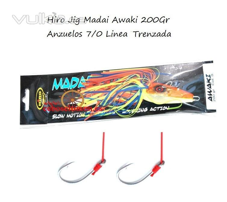 www.ceboseltimon.es - Seuelos Hiro Jig Madai Awaki - Montado con 2 anzuelos 7/0 de Carbono