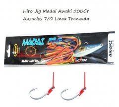 Wwwceboseltimones - senuelos hiro jig madai awaki - montado con 2 anzuelos 7/0 de carbono