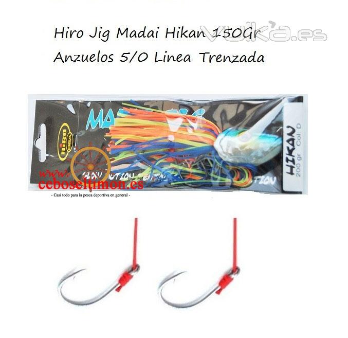 www.ceboseltimon.es - Seuelos Hiro Jig Madai Hikan - Montado con 2 anzuelos  7/0 de Carbono