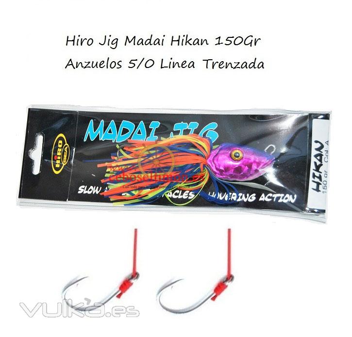 www.ceboseltimon.es - Seuelos Hiro Jig Madai Hikan - Montado con 2 anzuelos 7/0 de Carbono