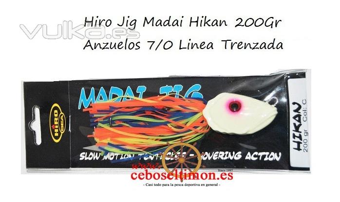 www.ceboseltimon.es - Señuelos Hiro Jig Madai  y Hikan - Montado con 2 anzuelos  7/0 de carbono