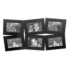 Portafotos multi ventanas portafotos multiple bosco negro 10x15 6 fotos h en la llimona home