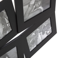 Portafotos multi ventanas. portafotos multiple bosco negro 10x15 6 fotos h en la llimona home (1)