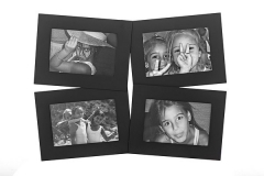 Portafotos multi ventanas. portafotos multiple bosco negro 10x15 4 fotos