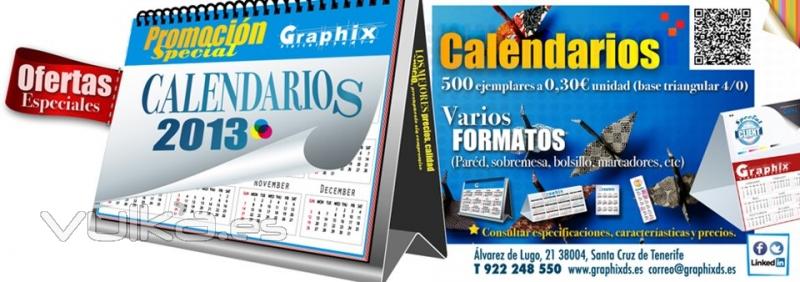 Imprenta y diseo digital Tenerife. Graphix digital Studio. calendarios