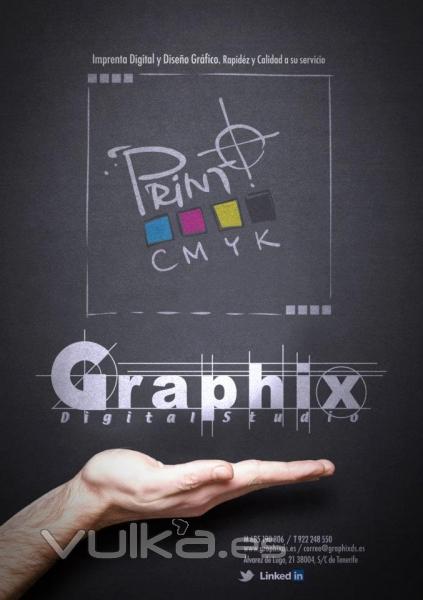 Publicidad de Graphix Digital Studio. Imprenta y diseo grfico