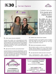 Mini entrevista a Carmen Zaplana, gerente de Acuidarte, en la tirada de Octubre de Provo-K